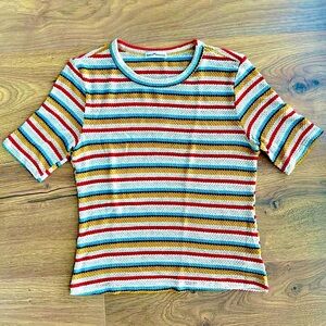 The Dainty Hooligan | women’s size S multicolored striped shirt